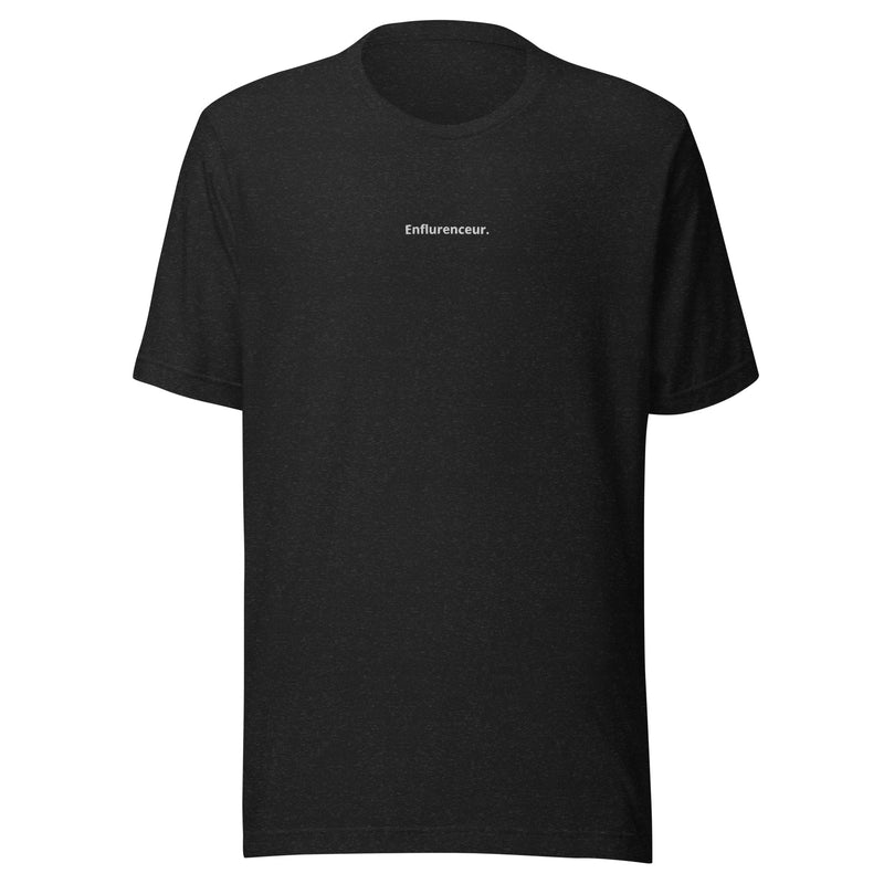 Pour le deuil numérique assumé — T-shirt noir brodé